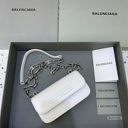 Balenciaga Crocodile Shoulder Bag White 92726 Size 19 x 5.5 x 10 cm - 1