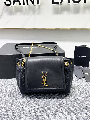 YSL Shoulder Bag Black Size 18 x 13 x 6 cm
