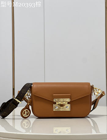 Louis Vuitton LV Swing Handbag Brown M20393 Size 24 x 15 x 6 cm