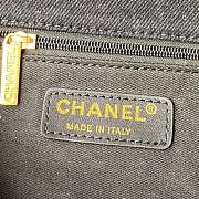 Chanel Graffiti Denim Cf Bag 9 Black AS3134 Size 16×28×6 cm - 5