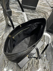 YSL Shopping Tote Bag Black 38×28×13 cm - 5