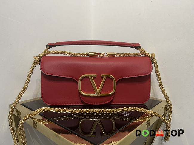 Valentino Chain Bag Red Size 27 x 13 x 6 cm - 1