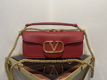 Valentino Chain Bag Red Size 27 x 13 x 6 cm