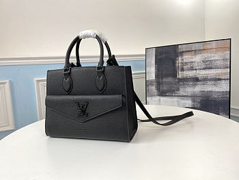 Louis Vuitton LV Handbag Black Size 27.5 x 22 x 12 cm