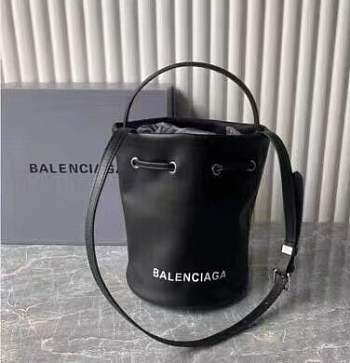 Balenciaga Bucket Bag Black Size 15 x 15 x 18 cm