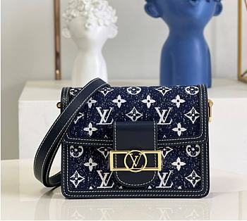 Louis Vuitton LV Dauphin Mini Blue Size 20 x 15 x 9 cm
