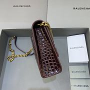 Balenciaga hourglass chain Rose red Size 23 x 5 x 14 cm - 5