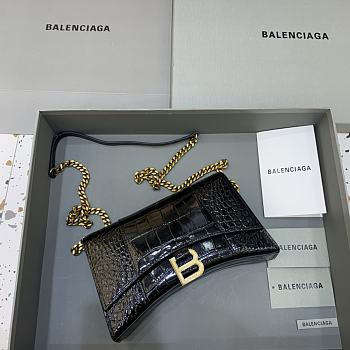 Balenciaga hourglass chain Black Size 23 x 5 x 14 cm