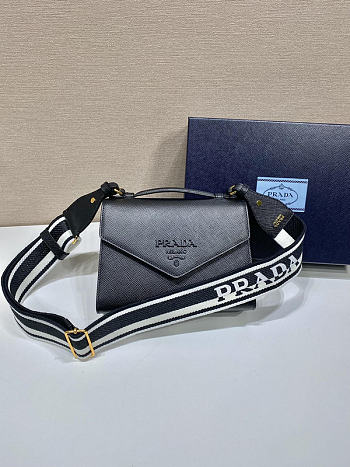 Prada Shoulder Bag Black Size 21x14x6.5 cm