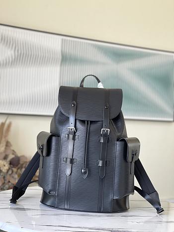 Louis Vuitton LV Christopher Backpack Black M41079 Size 26 x 47 x 13 cm