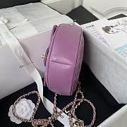 Chanel Heart Shaped Pre-spring 2022 Purple 20 × 17 × 6.5 cm - 6