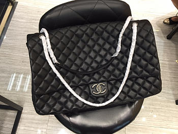 Chanel Travel Bag Black Size 46.5 cm