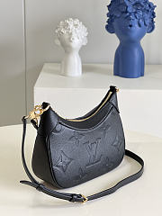 Louis Vuitton LV Bagatelle Monogram Empreinte Leather Black M46091 Size 22 x 14 x 9 cm - 5