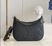 Louis Vuitton LV Bagatelle Monogram Empreinte Leather Black M46091 Size 22 x 14 x 9 cm - 1