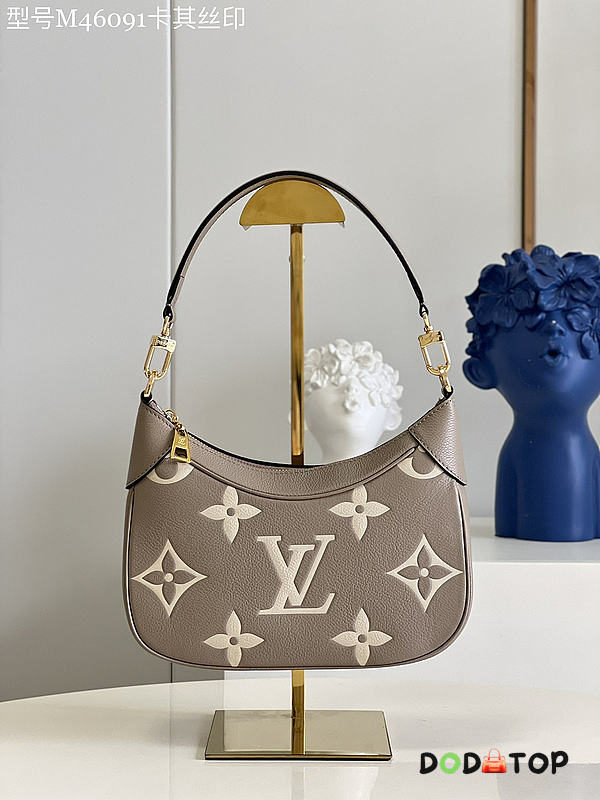 Louis Vuitton LV Bagatelle Monogram Empreinte Leather Beige M46091 Size 22 x 14 x 9 cm - 1