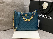 Chanel Chain Bag Blue Size 22.5 x 20 x 9.5 cm - 1