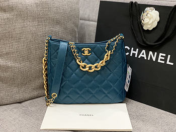 Chanel Chain Bag Blue Size 22.5 x 20 x 9.5 cm