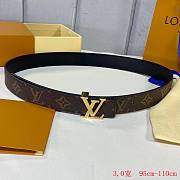 Louis Vuitton LV Belt 3.0 cm with gold and silver hardware - 2