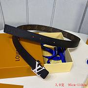 Louis Vuitton LV Belt 3.0 cm with gold and silver hardware - 4
