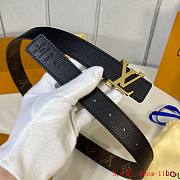 Louis Vuitton LV Belt 3.0 cm with gold and silver hardware - 5