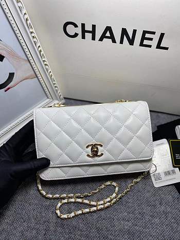 Chanel Woc White Size 19 cm