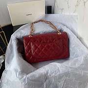 Chanel Flap Bag 23cm Red - 4