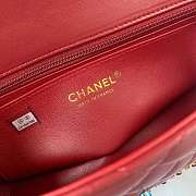 Chanel Flap Bag 23cm Red - 6