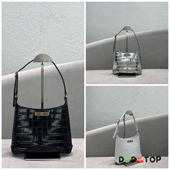 Balenciaga Bag In Black/White/Silver Size 23 x 16 x 5 cm - 1