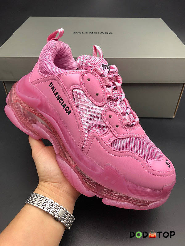 Balenciaga Triple S Pink Sneakers - 1