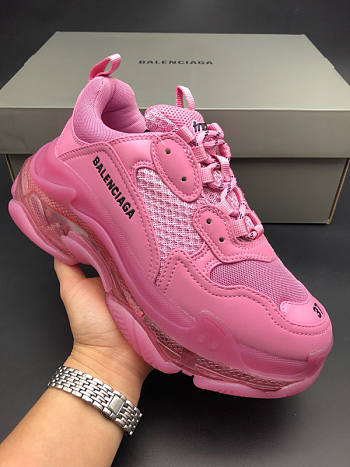 Balenciaga Triple S Pink Sneakers