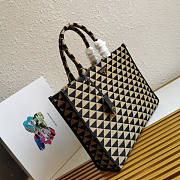 PRADA Large Symbole Jacquard Fabric Handbag Size 31-11-39 cm - 4