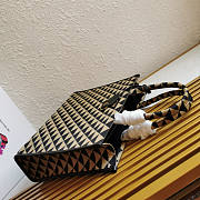 PRADA Large Symbole Jacquard Fabric Handbag Size 31-11-39 cm - 2