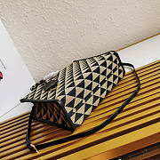PRADA SMALL Symbole Jacquard Fabric Handbag Size 22-9-28 cm - 2