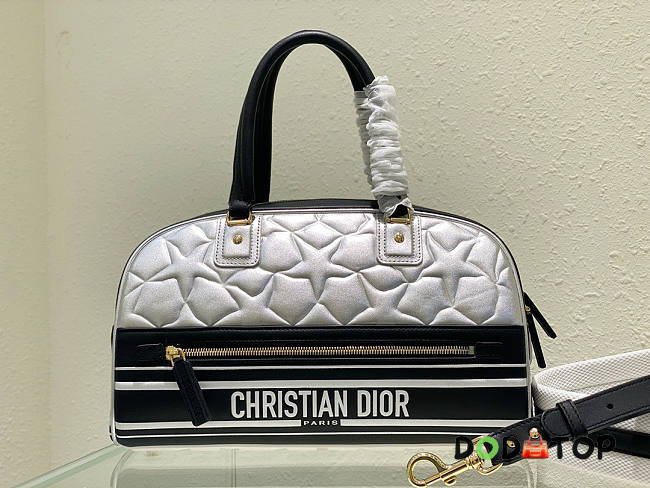 Dior Medium Vibe Zip Bowling Bag Size 34-18-15 cm - 1