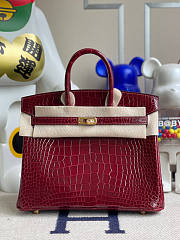 Hermes Birkin 25cm Handmade in Red - 1