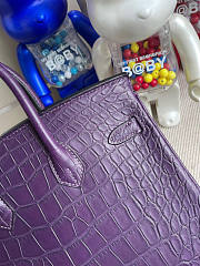 Hermes Birkin 25cm Handmade in Purple - 2