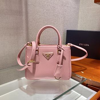 Prada Galleria Handbag Pink 1BA906 Size 20 x 15 x 9.5 cm