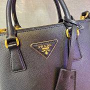 Prada Galleria Handbag Black 1BA906 Size 20 x 15 x 9.5 cm - 2