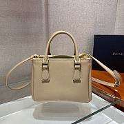 Prada Galleria Handbag Beige 1BA906 Size 20 x 15 x 9.5 cm - 4