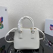 Prada Galleria Handbag White 1BA906 Size 20 x 15 x 9.5 cm - 5