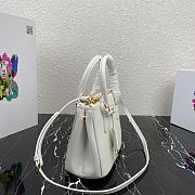 Prada Galleria Handbag White 1BA906 Size 20 x 15 x 9.5 cm - 4