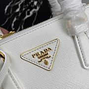 Prada Galleria Handbag White 1BA906 Size 20 x 15 x 9.5 cm - 3