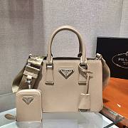 Prada Galleria Handbag Beige 1BA296 Size 23 x 16.5 x 10 cm - 1