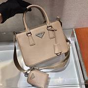 Prada Galleria Handbag Beige 1BA296 Size 23 x 16.5 x 10 cm - 5