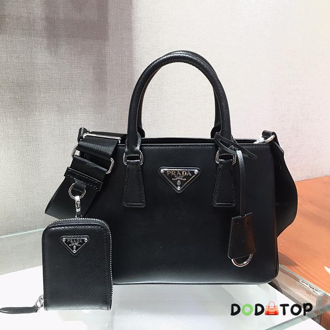 Prada Galleria Handbag Black 1BA296 Size 23 x 16.5 x 10 cm - 1