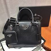 Prada Galleria Handbag Black 1BA296 Size 23 x 16.5 x 10 cm - 3