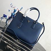 Prada Saffiano Leather Dark Blue Size 32×24×14 cm - 1