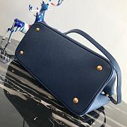 Prada Saffiano Leather Dark Blue Size 32×24×14 cm - 6