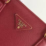 Prada Saffiano Leather Dark Red Size 32×24×14 cm - 6