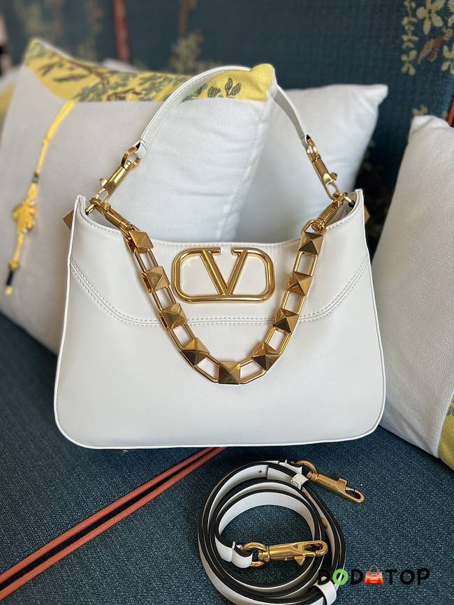 Valentino Chain Bag White Size 28 x 22 x 8 cm - 1
